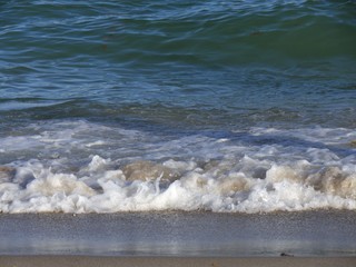 Waves rolling on the shores