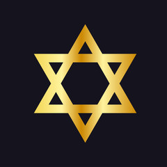 The Star of David symbol. Stock vector graphics