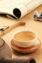 Obraz na płótnie Canvas cup of tea with teapot