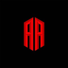 AA Initial Gaming Esport Logo Design Modern Template