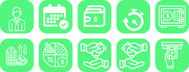 Crypto Currency Web Icon Set