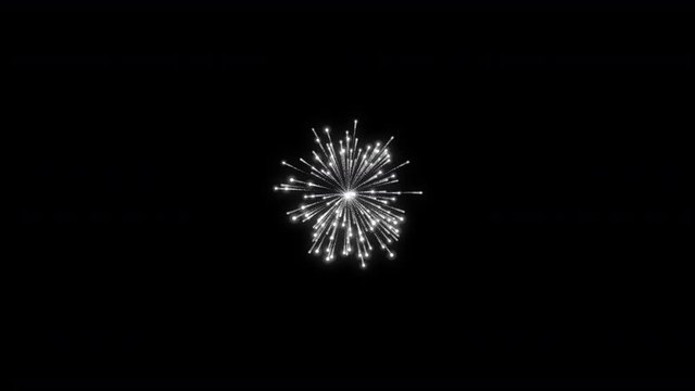 Golden Fireworks with Alpha Channel(Transparent Background) 4k 30 Fps 