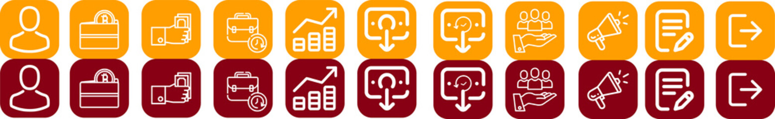 Crypto Currency Hover icon Set