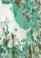 Stone.Chrysoprase.Green,gray,white,brown  background stone wall texture , ground texture ,unique technology of painting with paints on water. For tile design, background, stone imitation