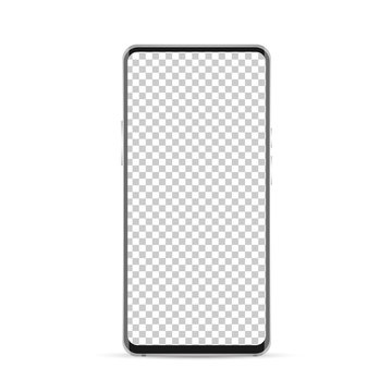 Smartphone Mockup Screen Png  Isolated On Background.