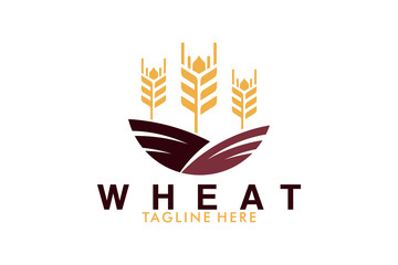 wheat grain logo icon vector isolated