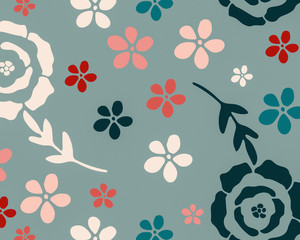 Retro Floral Pattern 