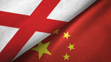 Northern Ireland Saint Patrick's Saltire and China two flags