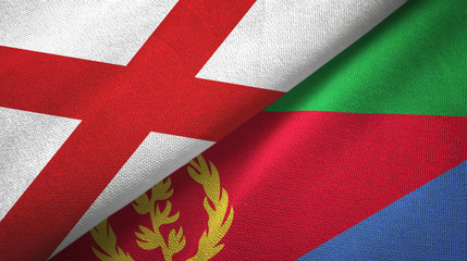 Northern Ireland Saint Patrick's Saltire and Eritrea two flags