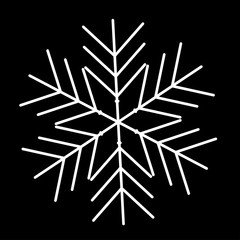 Vector snowflake icon.  illustration for web