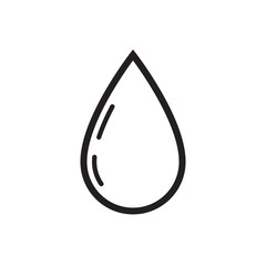 Blood drops icon vector in line style
