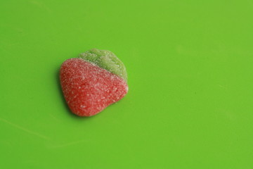 jelly strawberry red and green