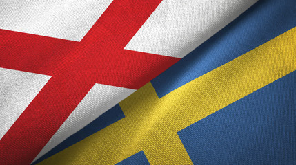 Northern Ireland Saint Patrick's Saltire and Sweden two flags