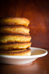 Fritters on a plate
