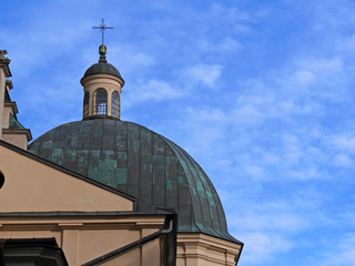 Fototapeta na wymiar dome of church cathedral