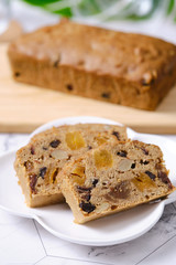 Fruitcake the traditional British Christmas Cake.