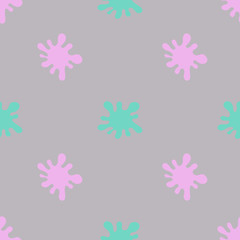 Seamless pattern with colorful blots. Vector illustration.