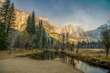 morning view of Yosemite Valley, California