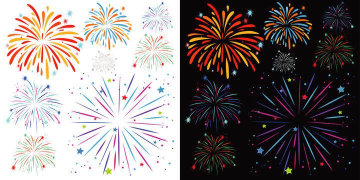 Background design with fireworks