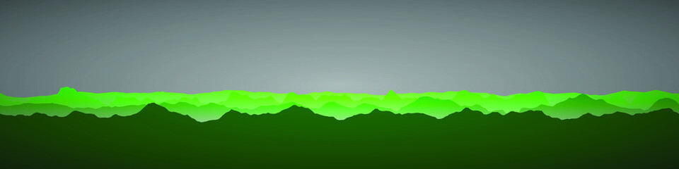 Obraz premium Color Mountains Landscape Generative Art background illustration