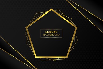 Luxury background. abstract black gold. frame modern simple creative elegant with space of text can be used for Ramadan Islamic arabesque celebration invitation
