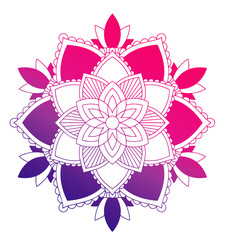 Mandala patterns on isolated background