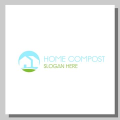 home compost logo, can be used for website and company logos