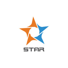 Obraz premium Corporate business star logo vector icon concept illustration