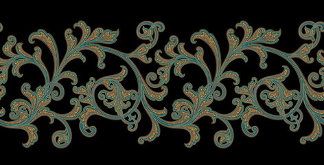 Decorative elegant luxury design.Vintage elements in baroque, rococo style.Design for cover, fabric, textile, wrapping paper .