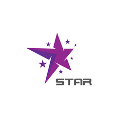 Corporate business star logo vector icon concept illustration