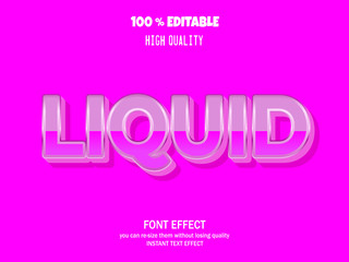 Fototapeta premium 3D text effect editable font 