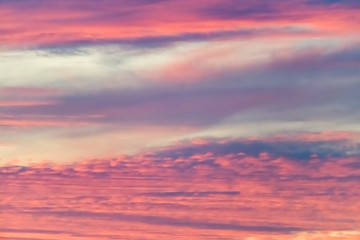 Fantastic clouds at sunrise