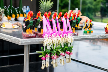 Fototapeta premium Thai chicken statue