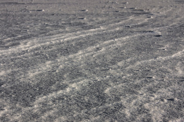 The texture of the lunar surface.