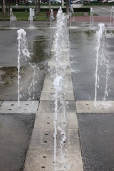 fountain in city