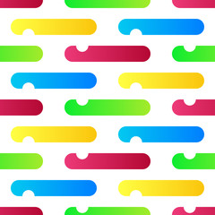 Seamless pattern with multicolored stripes. Creative design with vibrant gradients. Vector illustration for web design or print.