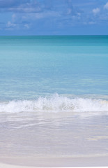 Fototapeta na wymiar Antigua sea beach atlantic ocean relax island exotic sun