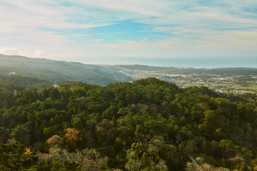 Fototapeta premium view of a mountain landscape