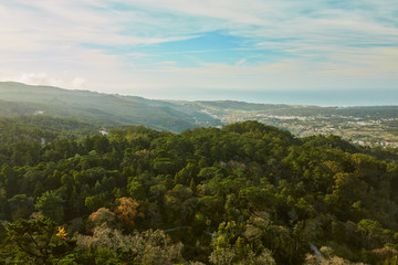 Fototapeta premium view of mountains