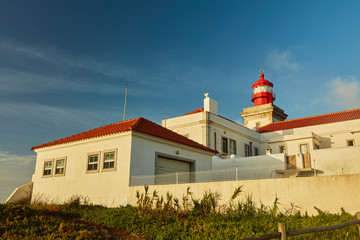 lighthouse at sunset