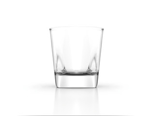 Whiskey glass scotch bourbon creative isolated on white background high resolution 3d illustration