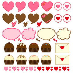 バレンタイン素材セット