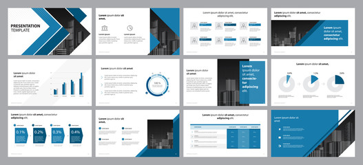 Fototapeta na wymiar business presentation backgrounds design template and page layout design for brochure ,book , magazine, annual report and company profile , with info graphic elements graph design concept