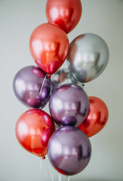 Balloons on the bright background