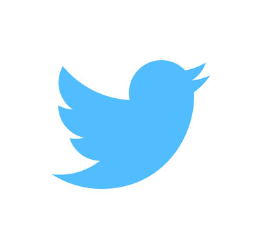 Twitter logo b vector editorial	