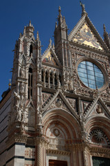 Fototapeta na wymiar View of the Sienna Cathedral
