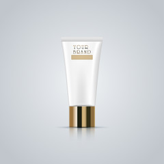Vector Realistic 3D Luxury Bottle skin care cream and Beauty cosmetic of product