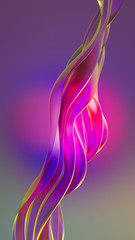 Beautiful luxury elegant backdrop with silk fabric drapery. 3d illustration, 3d rendering.