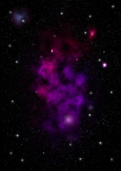 Small part of an infinite star field