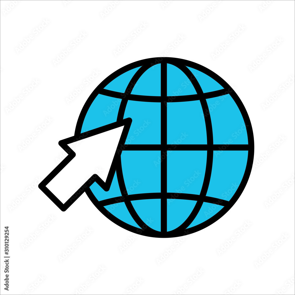 Aufkleber web icon. web icon page symbol for your web design. internet world